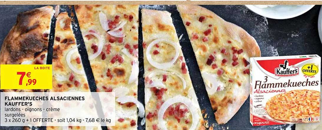 Flammekueches Alsaciennes Kauffer's