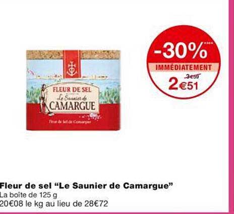 fleur de sel "le saunier de camargue"