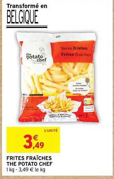 frites fraîches the potato chef