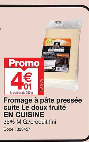 fromage à pâte pressée cuite le doux fruité en cuisine