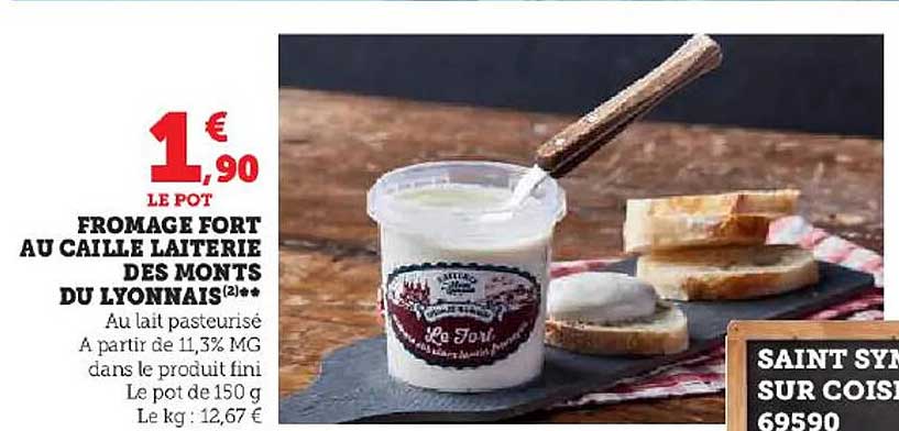 fromage fort au caille laiterie des monts du lyonnais