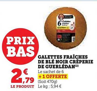 Galettes Fraîches De Blé Noir Crêperie De Guérlédan