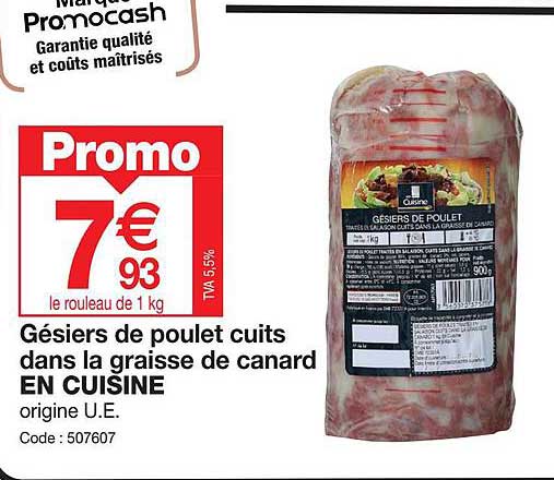 gésiers de poulet cuits dans la graisse de canard en cuisine