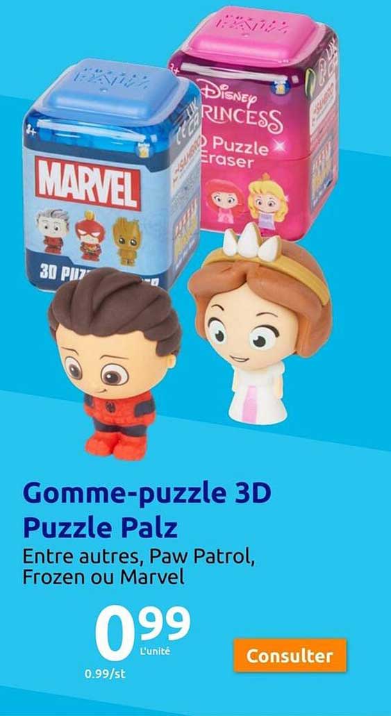 Gomme-puzzle 3d Puzzle Palz