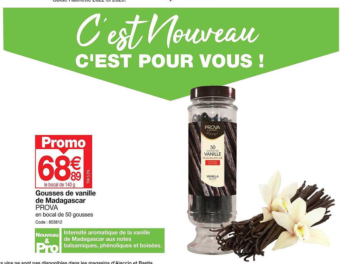 gousses de vanille de madagascar prova