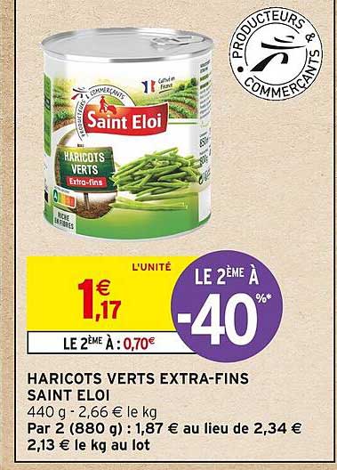 haricots verts extra-fins saint eloi