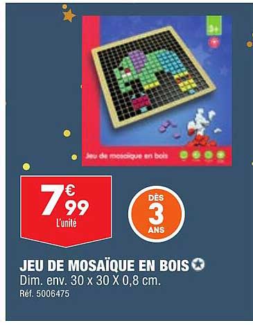 Jeu De Mosaïque En Bois