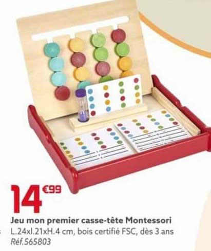 jeu mon premier casse-tête montessori