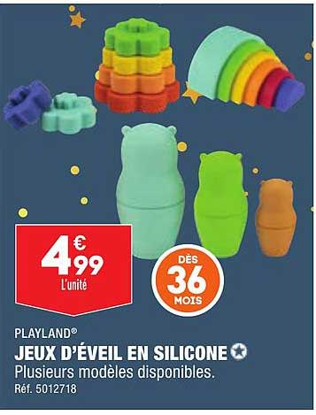 jeux d'éveil en silicone playland