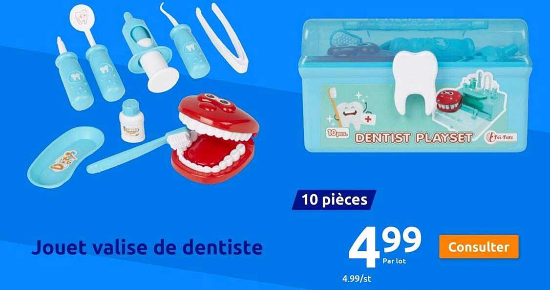 jouet valise de dentiste