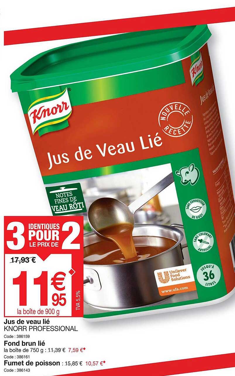 jus de veau lié knorr professional