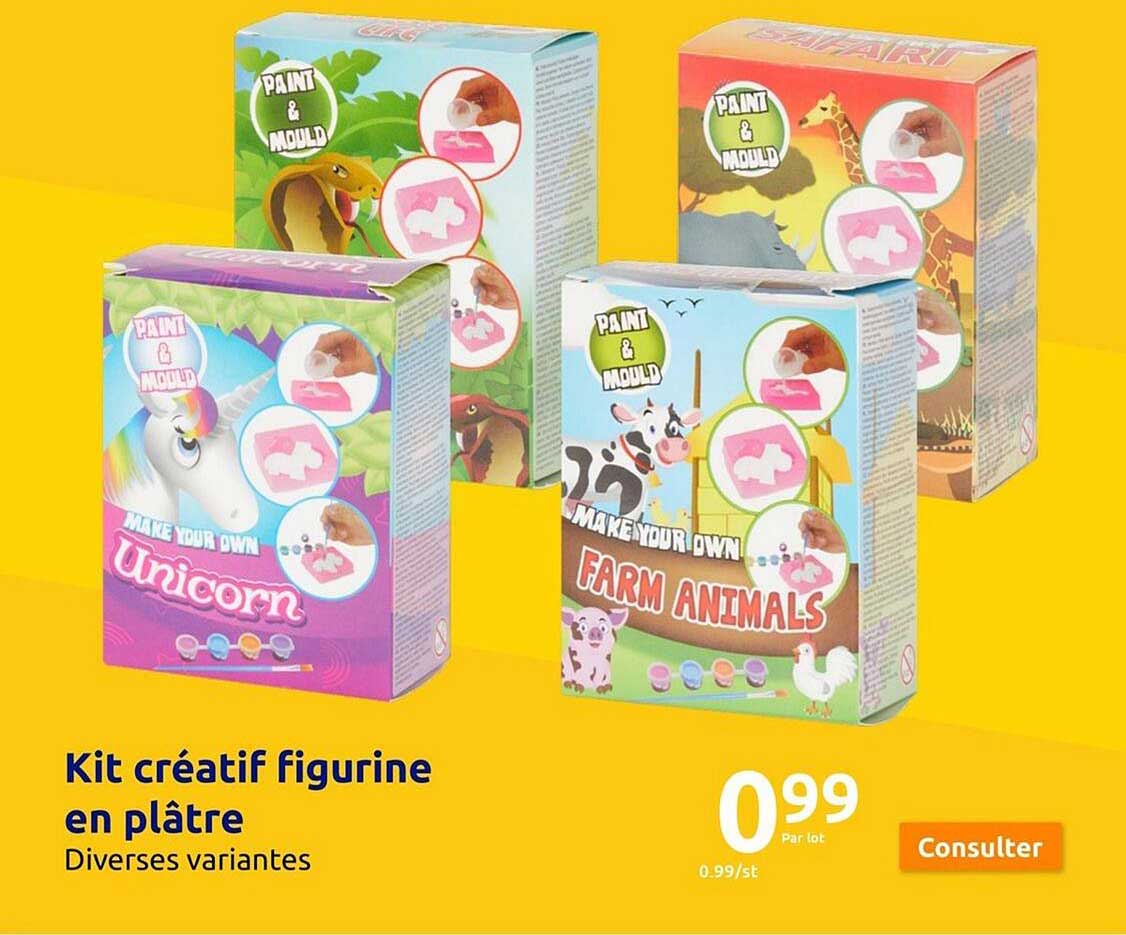 Kit Créatif Figurine En Plâtre