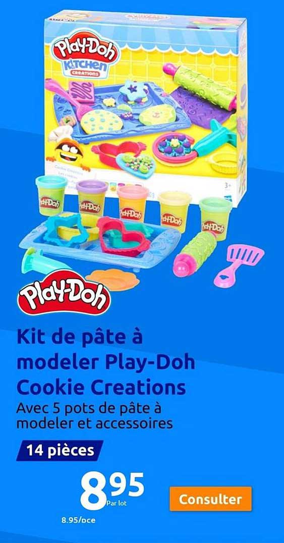 kit de pâte à modeler play-Doh cookie creations