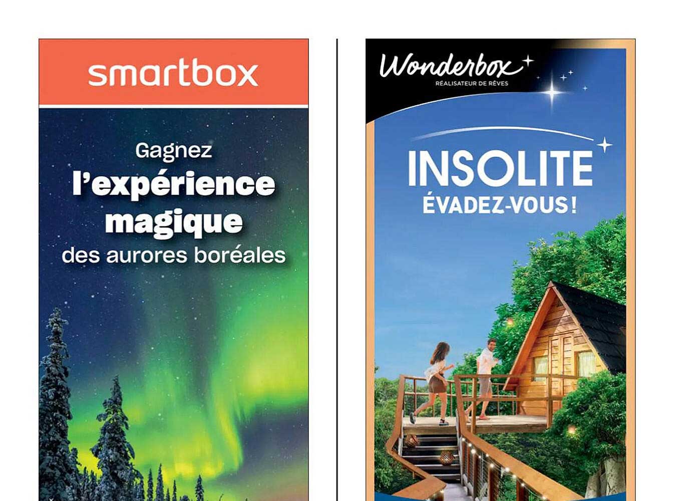 l'expérience magique des aurores boréales - smartbox, insolite évadez-vous ! - wonderbox