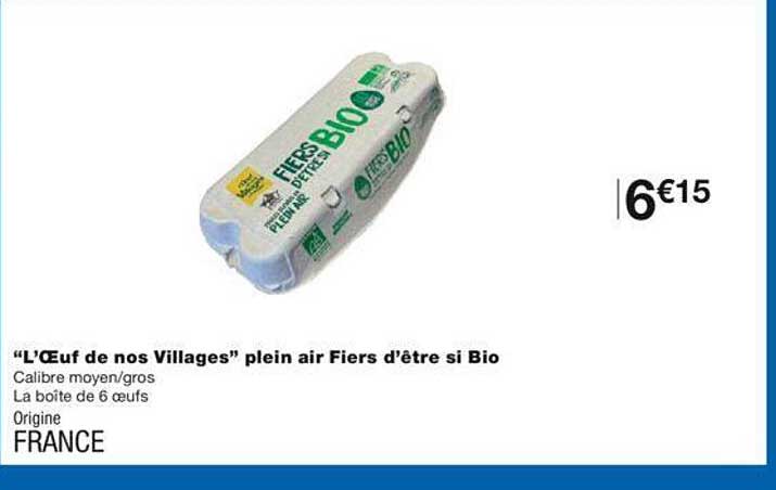 l'œuf de nos villages" plein air fiers d'être si bio