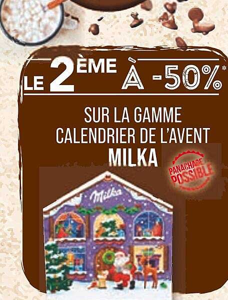 la gamme calendrier de l'avent milka