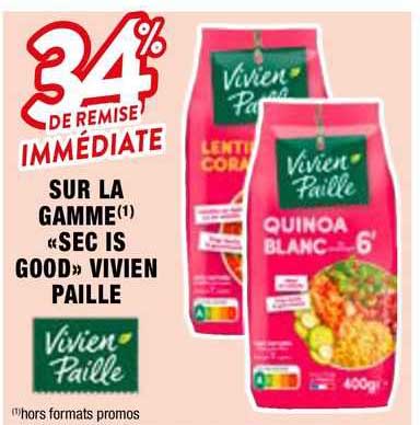 la gamme «sec is good» vivien paille