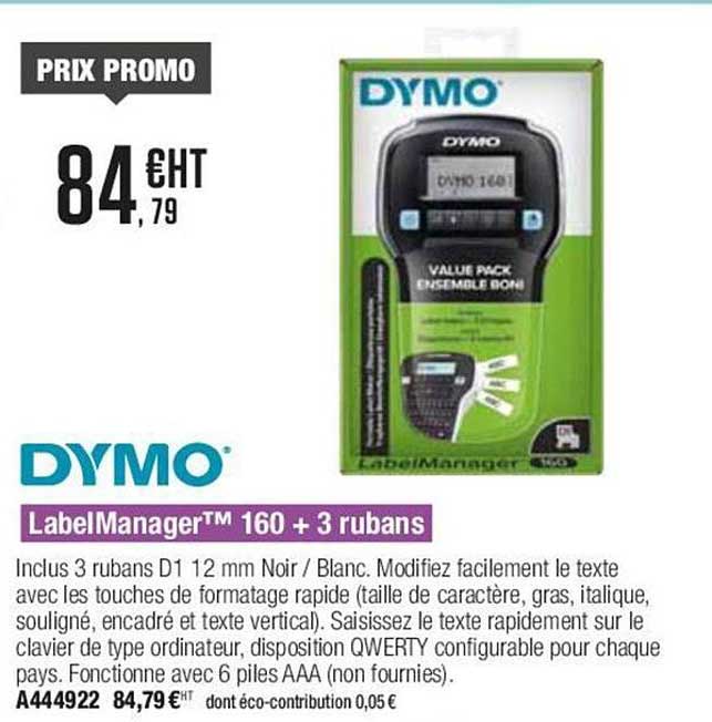 labelManager 160 + 3 rubans dymo