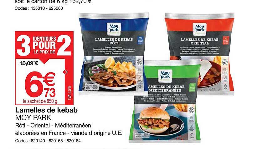 lamelles de kebab may park