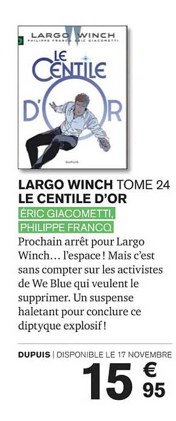 largeo winch tome 24 le centile d'or