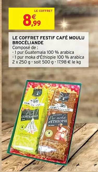 le coffret festif café moulu brocéliande