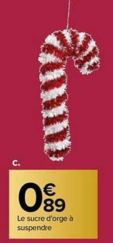 le sucre d'orge à suspendre