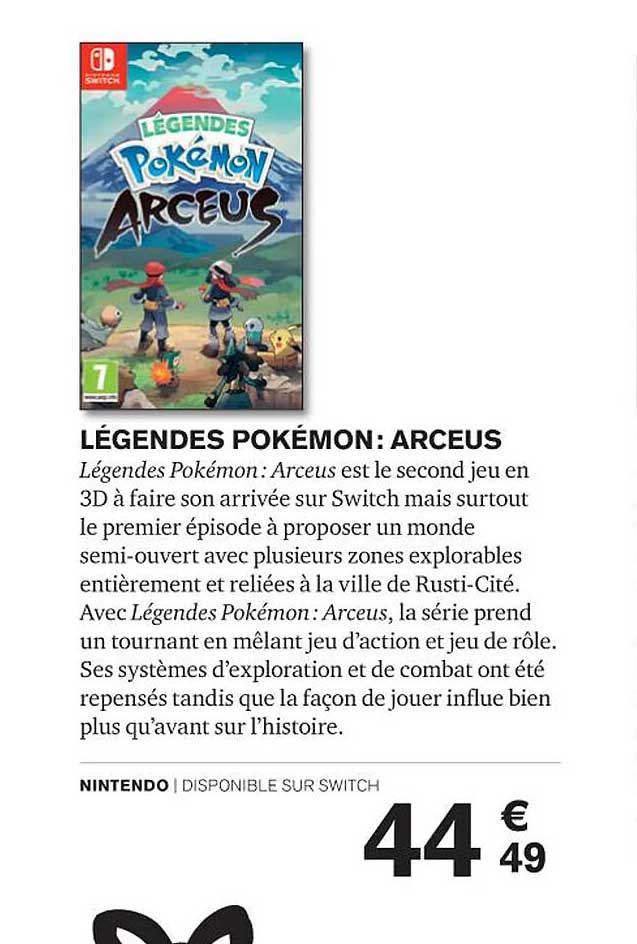 légendes pokémon: arceus
