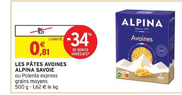 les pâtes avoines alpina savoie