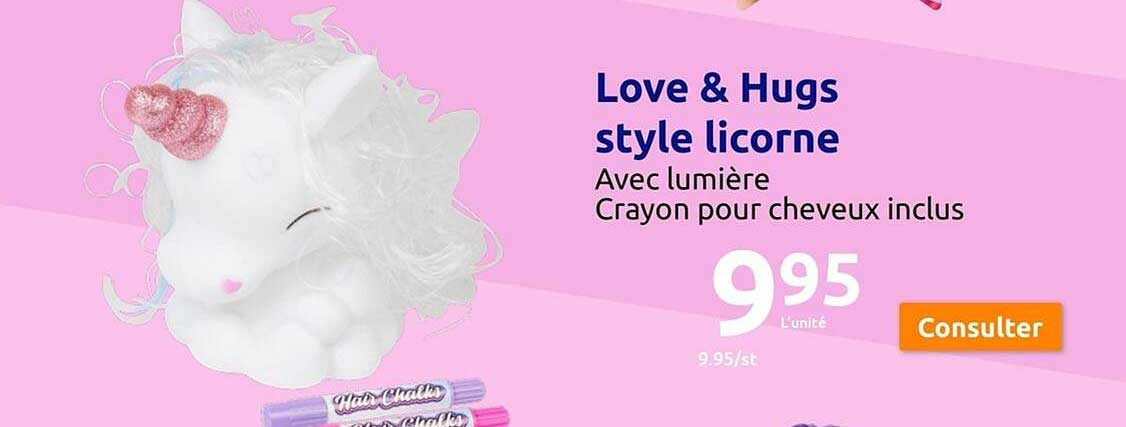 love & hugs style licorne