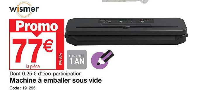 machine à emballer sous vide wismer