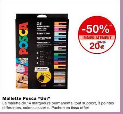 Mallette Posca "uni"