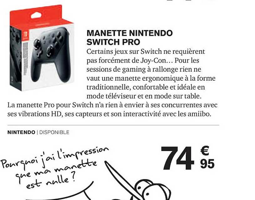 Manette Nintendo Switch Pro