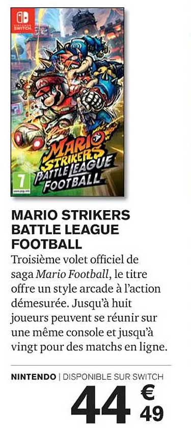 mario strikers battle league football