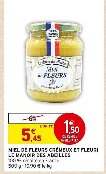 miel de fleurs crémeux et fleuri le manoir des abeilles