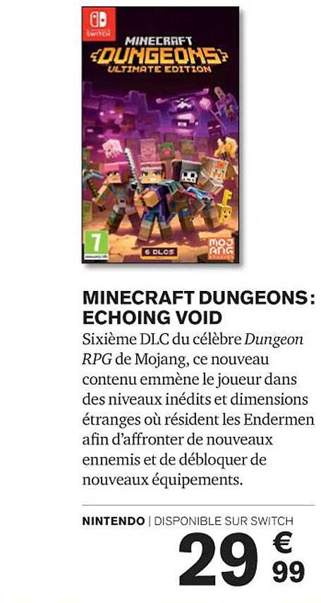 minecraft dungeons : echoing void