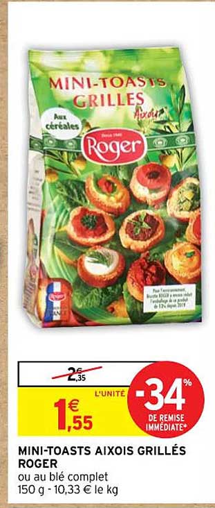 mini-toasts aixois grillés roger