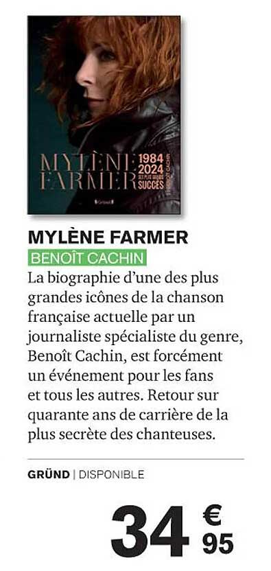 mylène farmer - benoît cachin