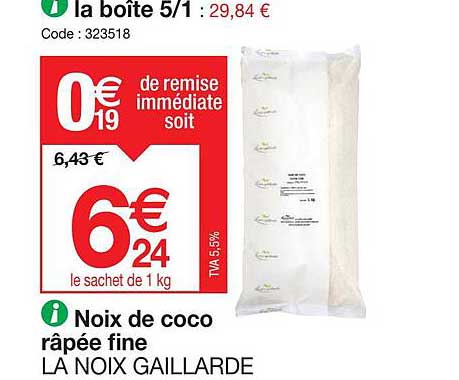 noix de coco râpée fine la noix gaillarde