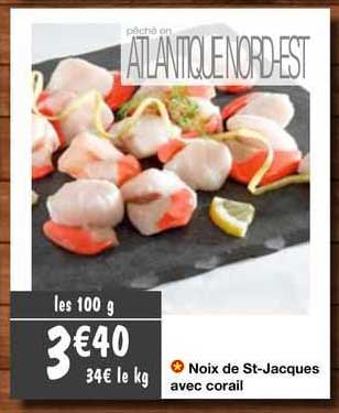 noix de st-jacques avec corail