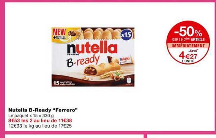 nutella b-ready "ferrero"