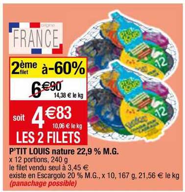 p'tit louis nature 22,9% m.g.