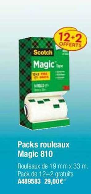 Packs Rouleaux Magic 810 Scotch