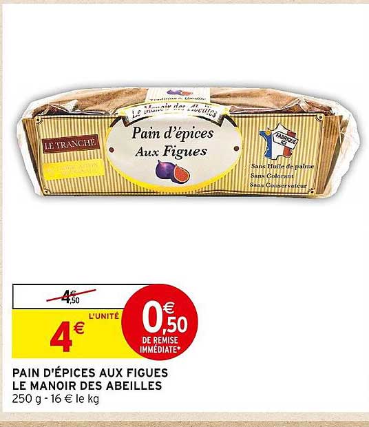 pain d'épices aux figues le manoir des abeilles