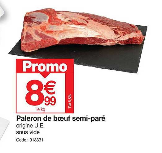 paleron de boeuf semi-paré