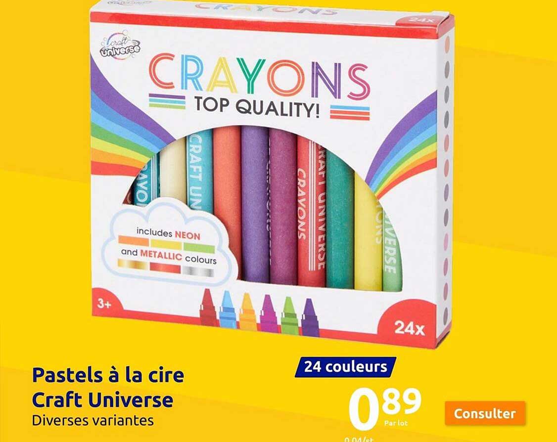 pastels à la cire craft universe