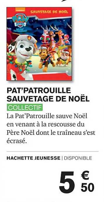 pat'patrouille sauvetage de noël - collectif