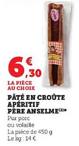 pâté en croûte apéritif père anselme