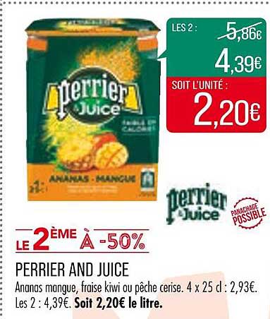 perrier and juice