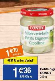 petits oignons condy