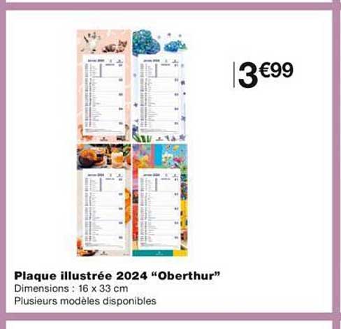 plaque illustrée 2024 "oberthur"